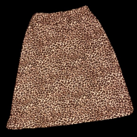 Robert Louis Cheetah Zippered Print Skirt - Picture 2 of 3
